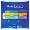 Always Infinity Overnight Flex Foam Pads with Wings;  Size 4 38 Ct