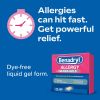 Benadryl Liqui-Gels Antihistamine Allergy Medicine;  Dye Free;  24 Count