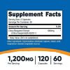 Nutricost Citrus Bergamot Capsules (120 Capsules, 60 Servings / 1,200 Mg Citrus Bergamot Extract Per Serving) | Potent 25:1 Extract - Gluten Free, Veg