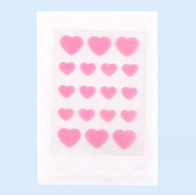 Colored Loving Heart Facial Hydrocolloid Acne Patch (Option: 18 Pink Love)